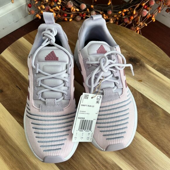 Adidas Swift Run 23 IG0566 Shoes Sz 6.5US Almost Pink / Wonder Orchid / Silver D - Picture 3 of 12
